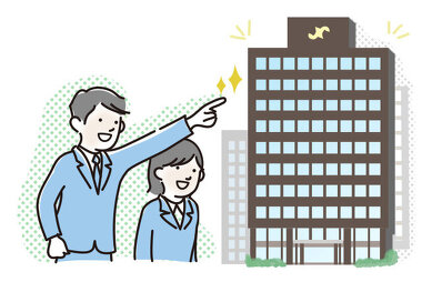 誰もが知っているビルイラスト