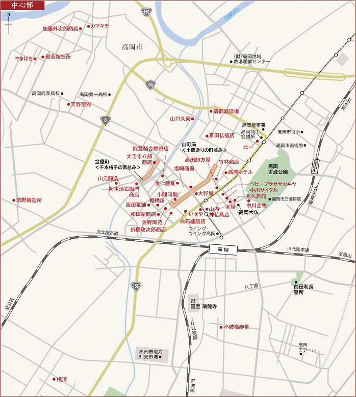 中心部老舗店マップ