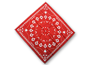 写真:高岡のキャラクター「利長くん」をモチーフにデザインした文化遺産オリジナルのバンダナ